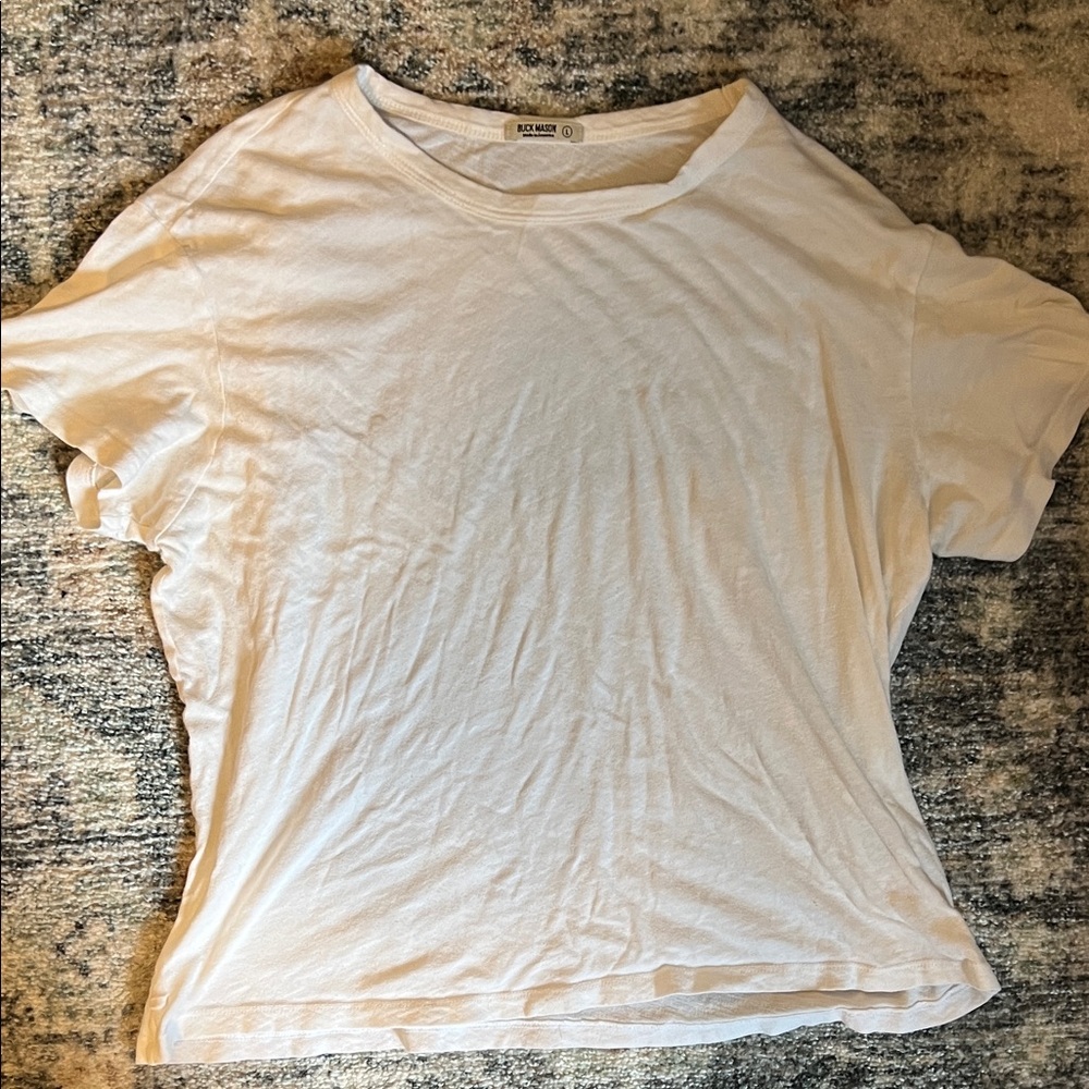 Buck Mason White Short Sleeve Tee